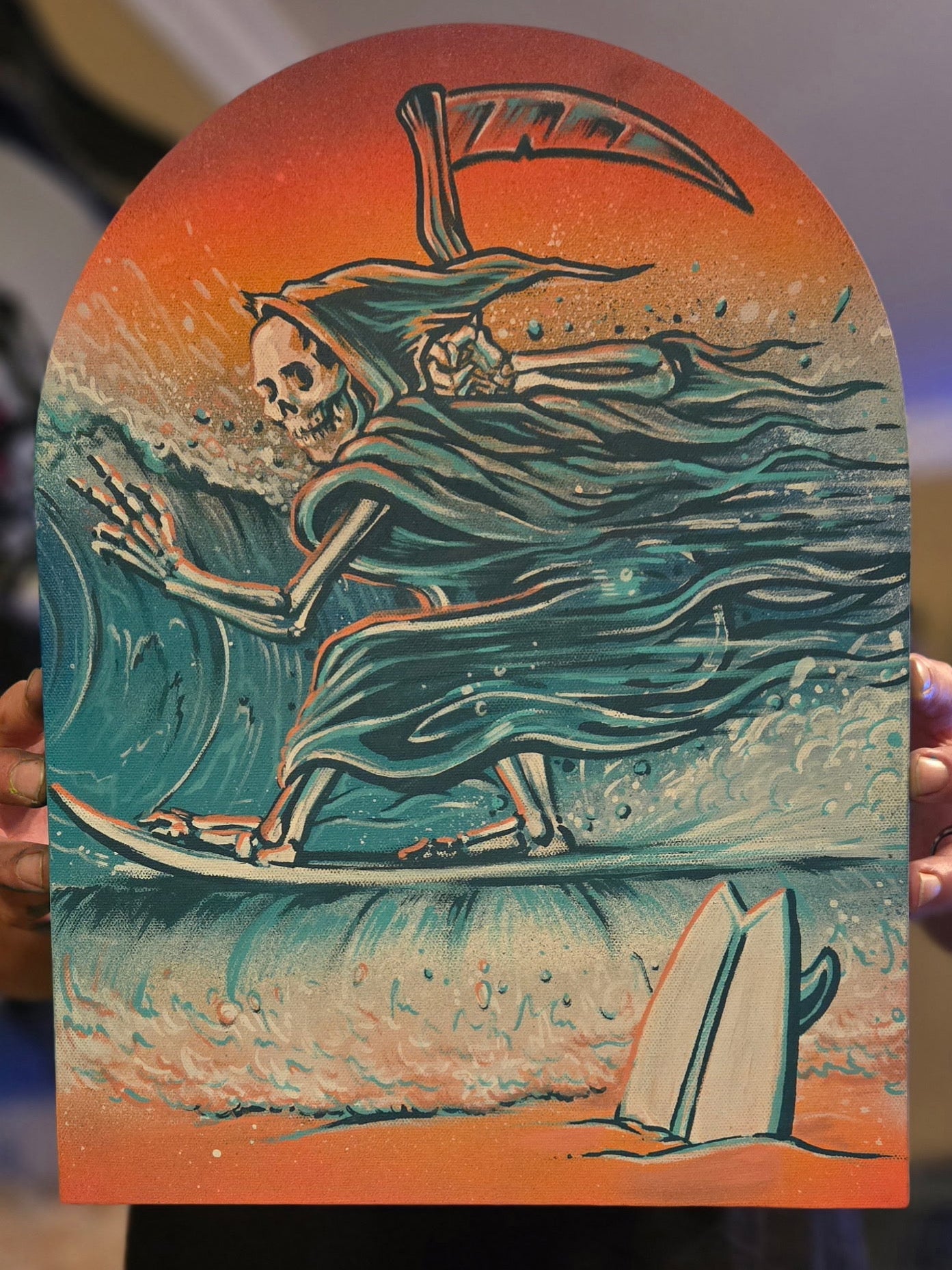 The Rippin' Reaper Painting