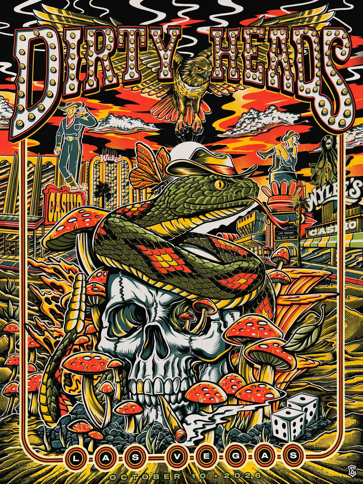 Dirty Heads - Las Vegas, NV 2026 - Artist Edition Poster