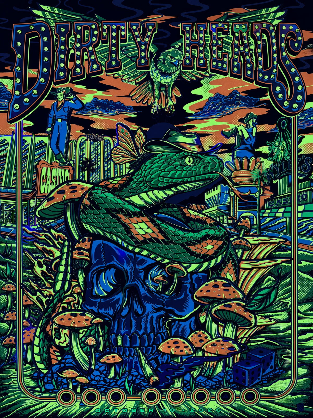 Dirty Heads - Las Vegas, NV 2026 - GOLD FOIL