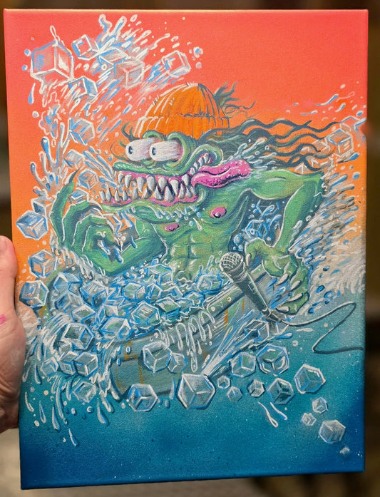 The Ice Bath Monster Painting