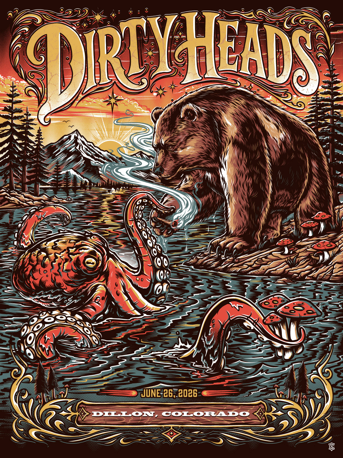 Dirty Heads - Dillon, CO 2026 - Artist Edition Poster