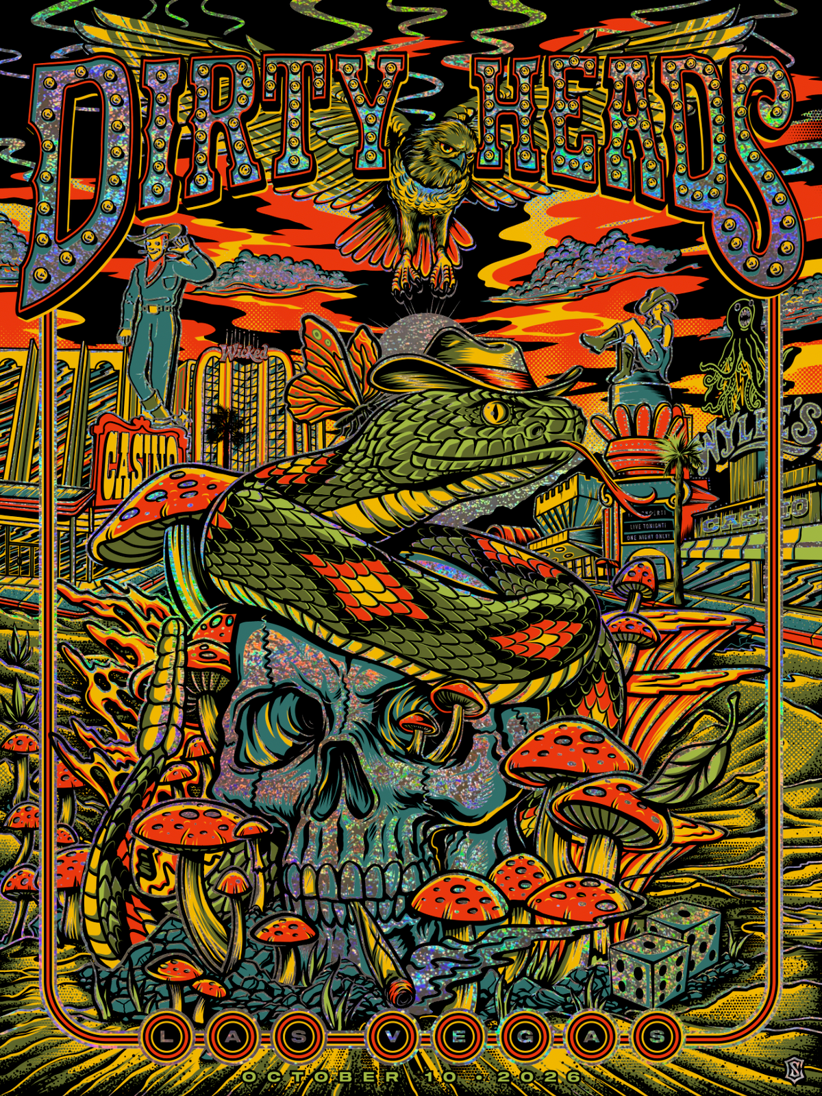 Dirty Heads - Las Vegas, NV 2026 - TEXTURE FOIL