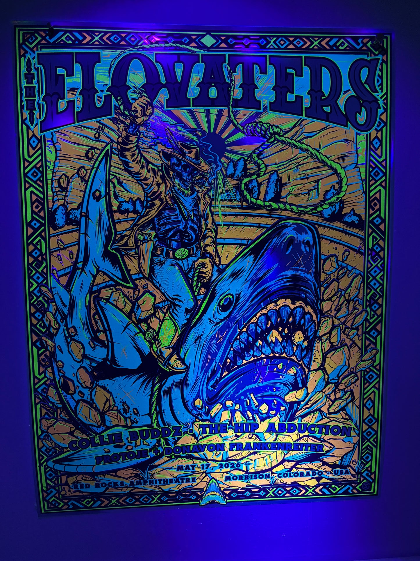 The Elovaters - Red Rocks, CO 2026 - Artist Edition Poster FOIL